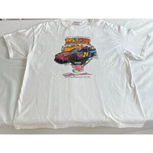 NASCAR T Shirt Men's Size XL White Jeff Gordon Phoenix Raceway 2007 100%cotton